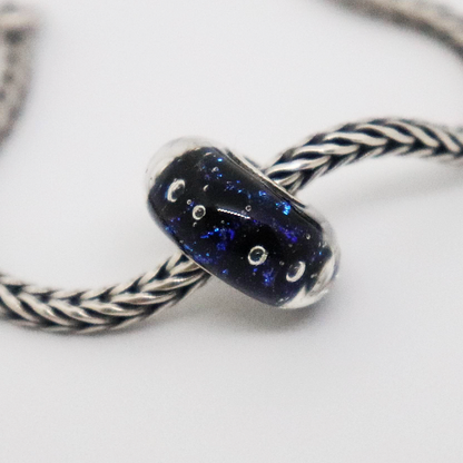 Blue Bubbles | Handcrafted Glass Bead